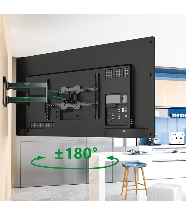 XTRARM Cratos 100 cm Double Rotate 600 TV bracket black