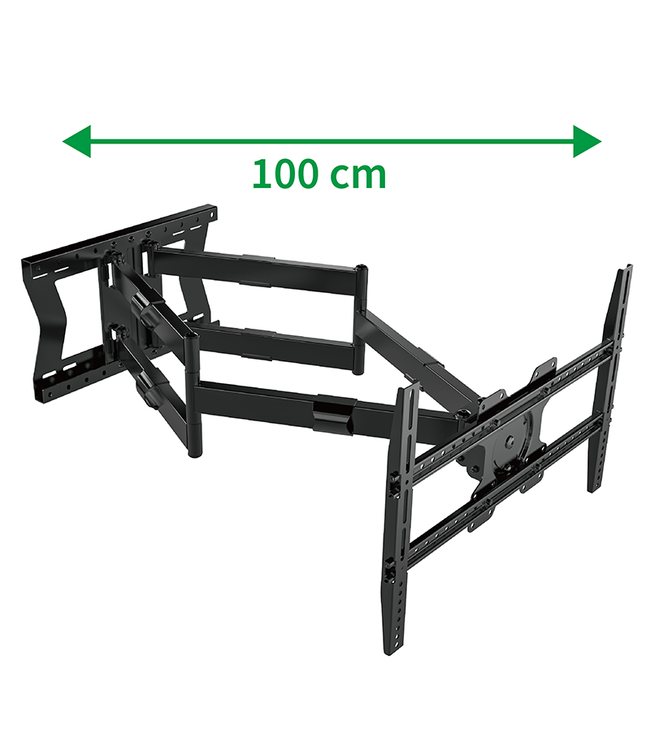 XTRARM Cratos 100 cm Double Rotate 600 TV bracket black