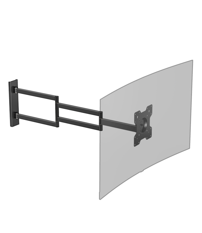 XTRARM Axis XL 110 cm Black TV Wall Bracket - Copy