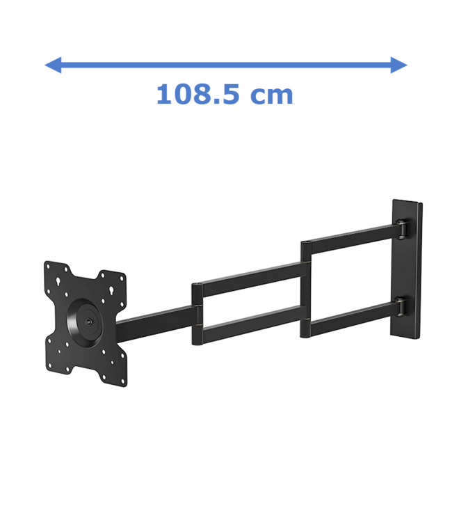 XTRARM Axis XL 110 cm Black TV Wall Bracket - Copy