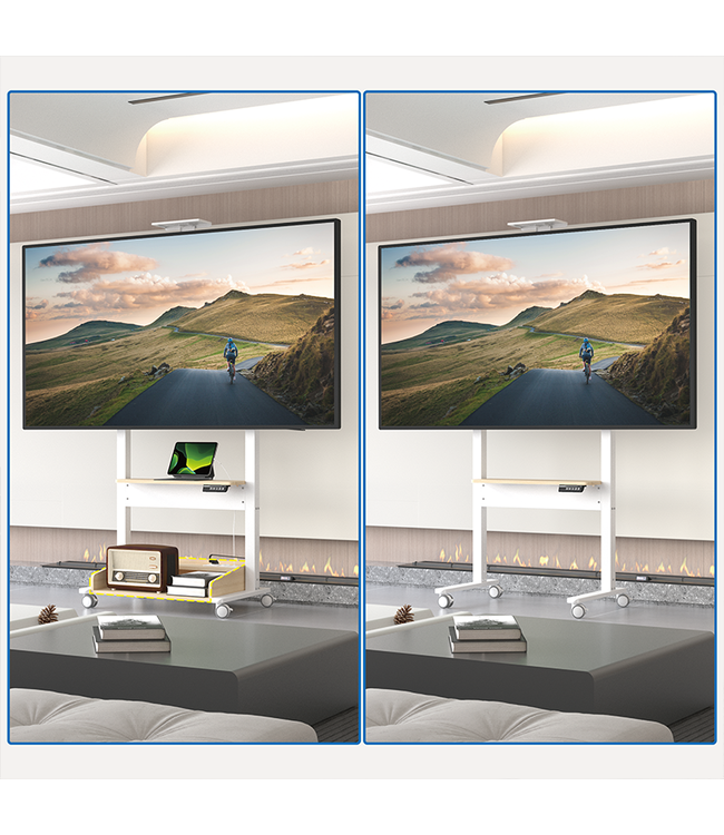 DQ Wall-Support CT-FT TV Floorstand Black - Copy