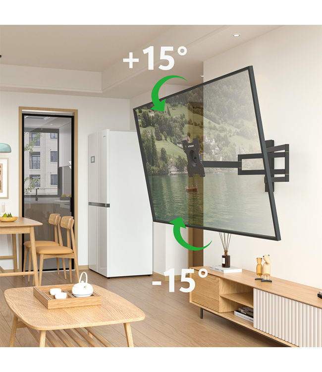 XTRARM Axis XL 110 cm Black TV Wall Bracket