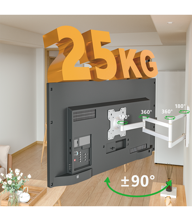 XTRARM XTRARM Axis 110 cm Rotate 200 wit tv beugel