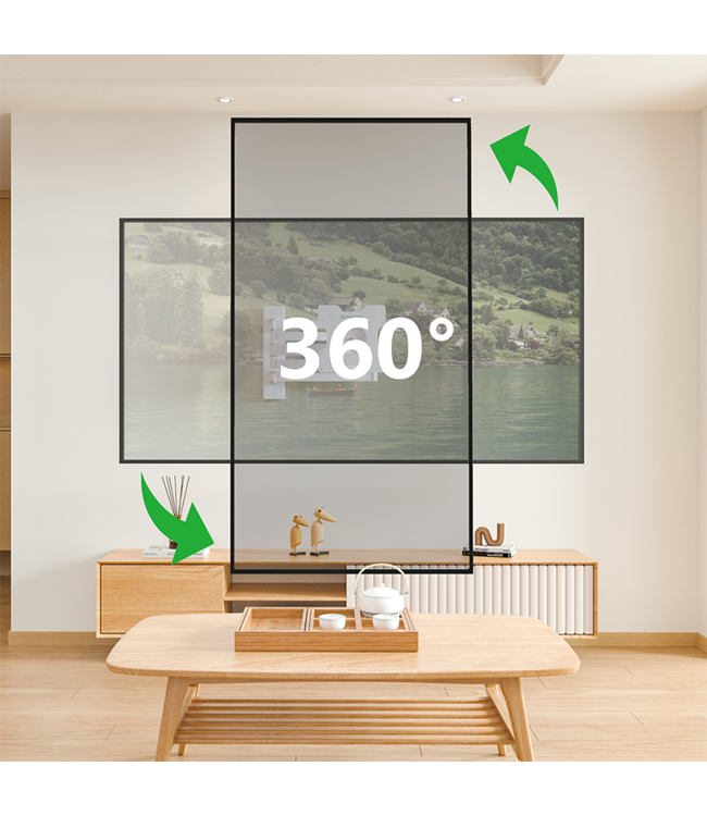 XTRARM XTRARM Axis 110 cm Rotate 200 wit tv beugel