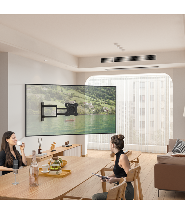 XTRARM Axis XL 70 cm Draai- en Kantelbare TV Beugel zwart