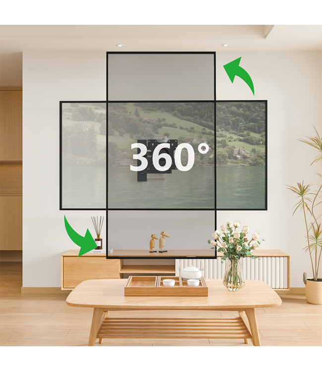 XTRARM XTRARM Axis 70 cm zwart TV Beugel