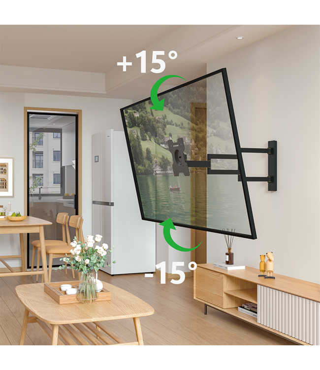 XTRARM XTRARM Axis 70 cm zwart TV Beugel