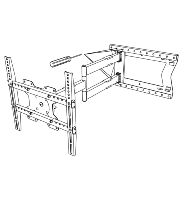 XTRARM Tantal 80 cm Fixed 400 TV bracket Black