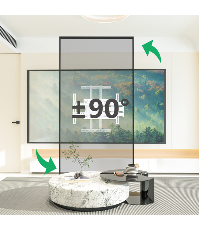 XTRARM Crius 100 cm Rotate 600 TV Bracket white