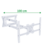 XTRARM Crius 100 cm Rotate 600 TV Bracket white