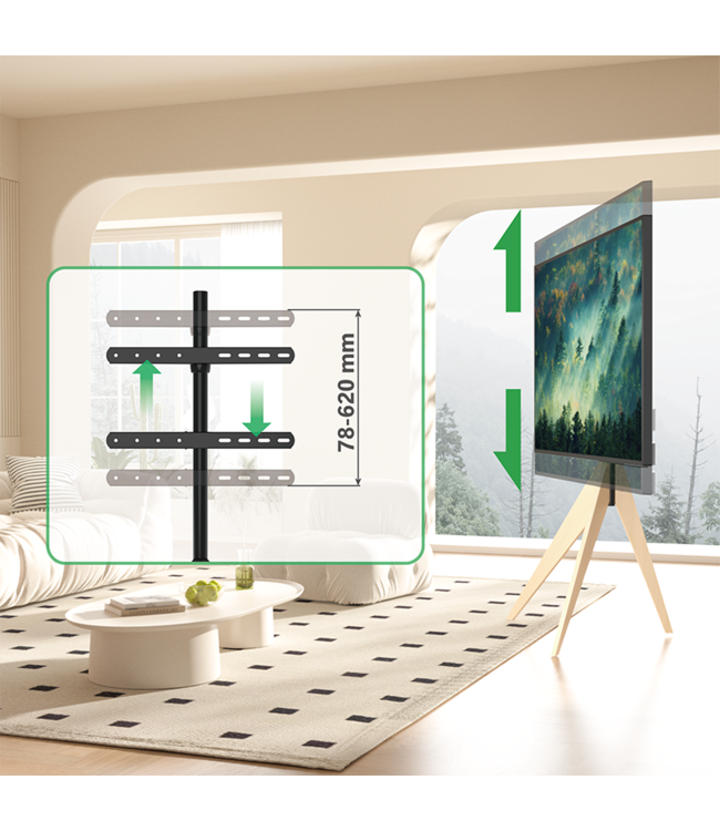 XTRARM Argo Tripod wooden floorstand