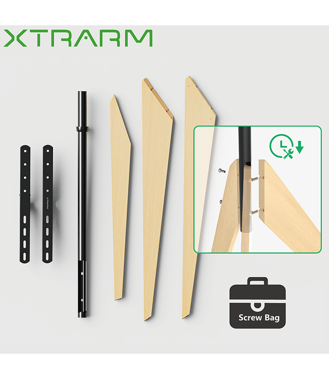 XTRARM Argo Tripod wooden floorstand