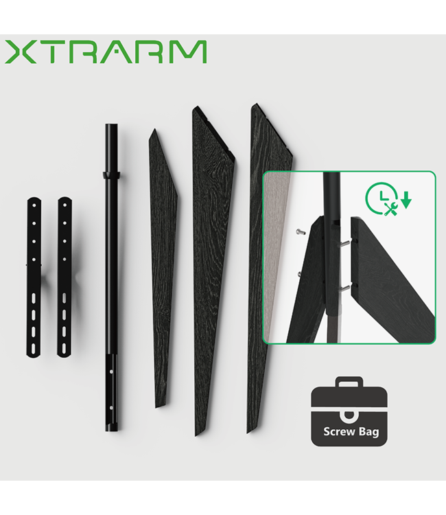 XTRARM Argo Tripod wooden floorstand black