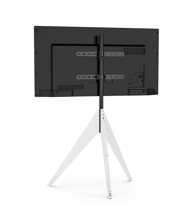 XTRARM Argo Tripod TV standaard wit + kabelgeleiding