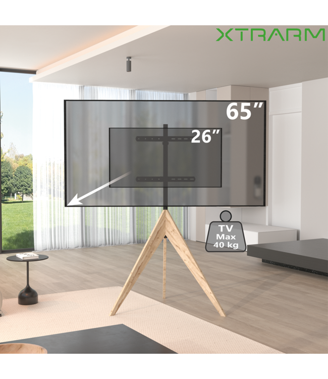 XTRARM Argo TV standaard vergrijsd eiken