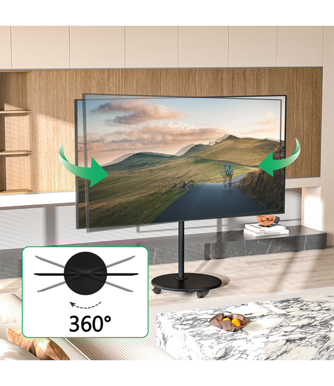 XTRARM 2e Kansje Arius TV standaard zwart