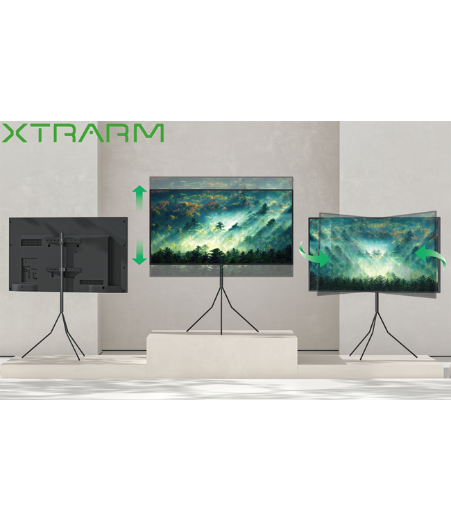 XTRARM Juno Tripod VESA 400 TV Stand Black steel