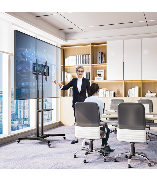 DQ Wall-Support CT-FT TV Floorstand Black - Copy - Copy - Copy - Copy