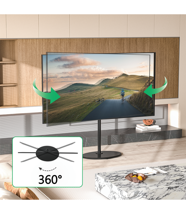 XTRARM Arius TV floorstand black - Copy