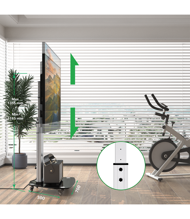 XTRARM TV standaard Cosmo zwart - Copy