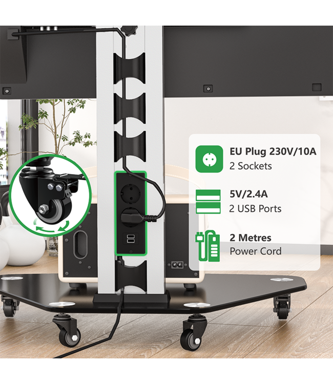 XTRARM TV standaard Cosmo zwart - Copy