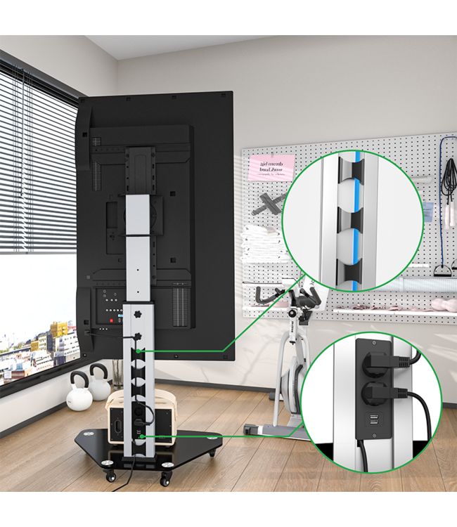 XTRARM TV standaard Cosmo zwart - Copy