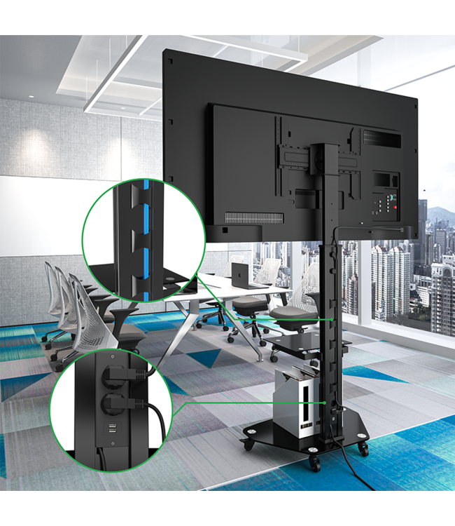 XTRARM TV standaard Proton 300 stopcontact&usb