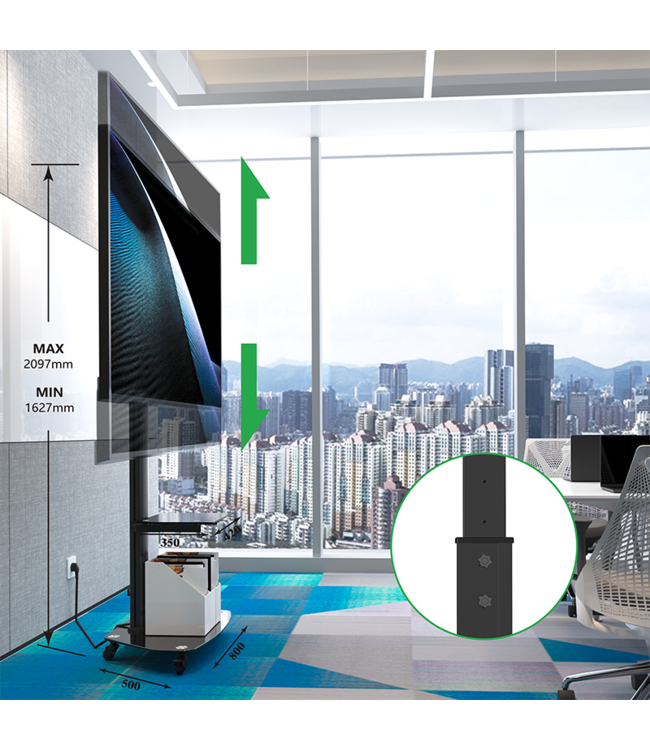 XTRARM TV standaard Cosmo zwart - Copy - Copy - Copy