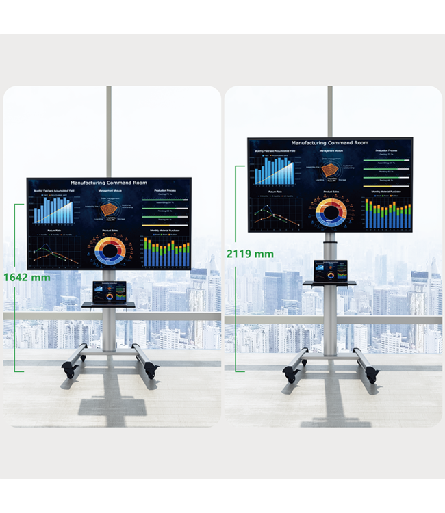 XTRARM TV standaard Proton 500 stopcontact&usb