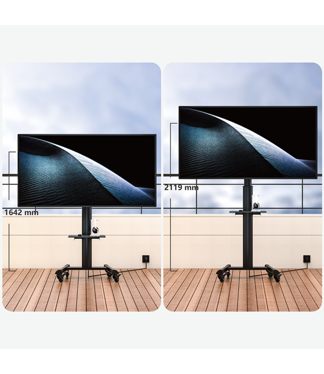 XTRARM TV standaard Cosmo zwart - Copy - Copy - Copy - Copy