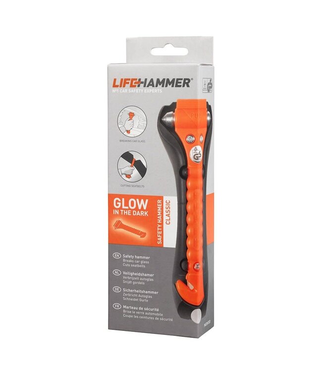 Life Hammer Safety Hammer classic glow (oranje)