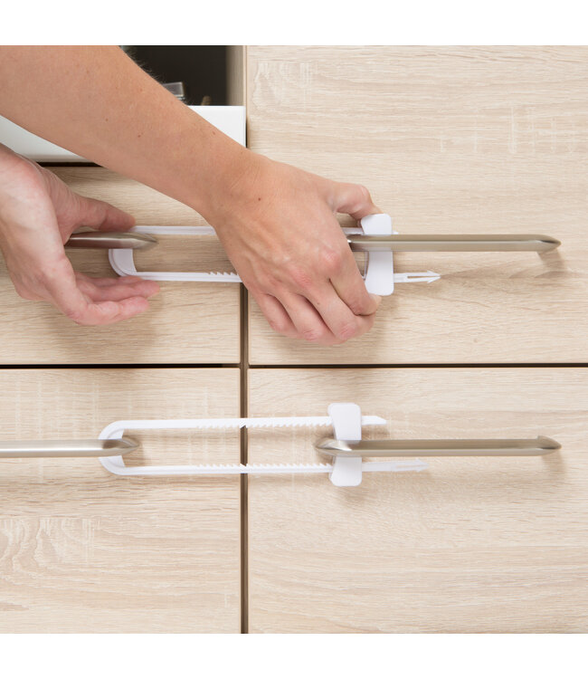 Secu Products SecuCare schuifsluiting (wit, 3 stuks)