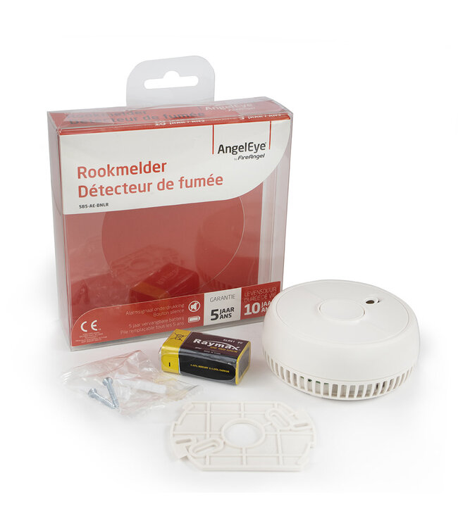 Quality Creations International AngelEye rookmelder SB5-AE-BNLR (9V), 5 jaar garantie