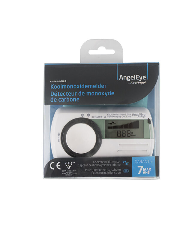 Quality Creations International AngelEye CO melder CO-AE-9D, display en Lithium batt 7 jaar