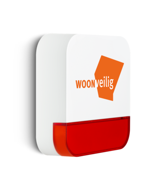 Woonveilig Buitensirene met alarmlicht