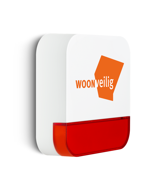 Woonveilig Buitensirene met alarmlicht