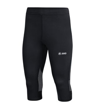 Jako Capri tight Run 2.0 zwart-wit kids