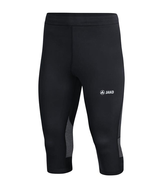 Jako Capri tight Run 2.0 zwart-wit kids