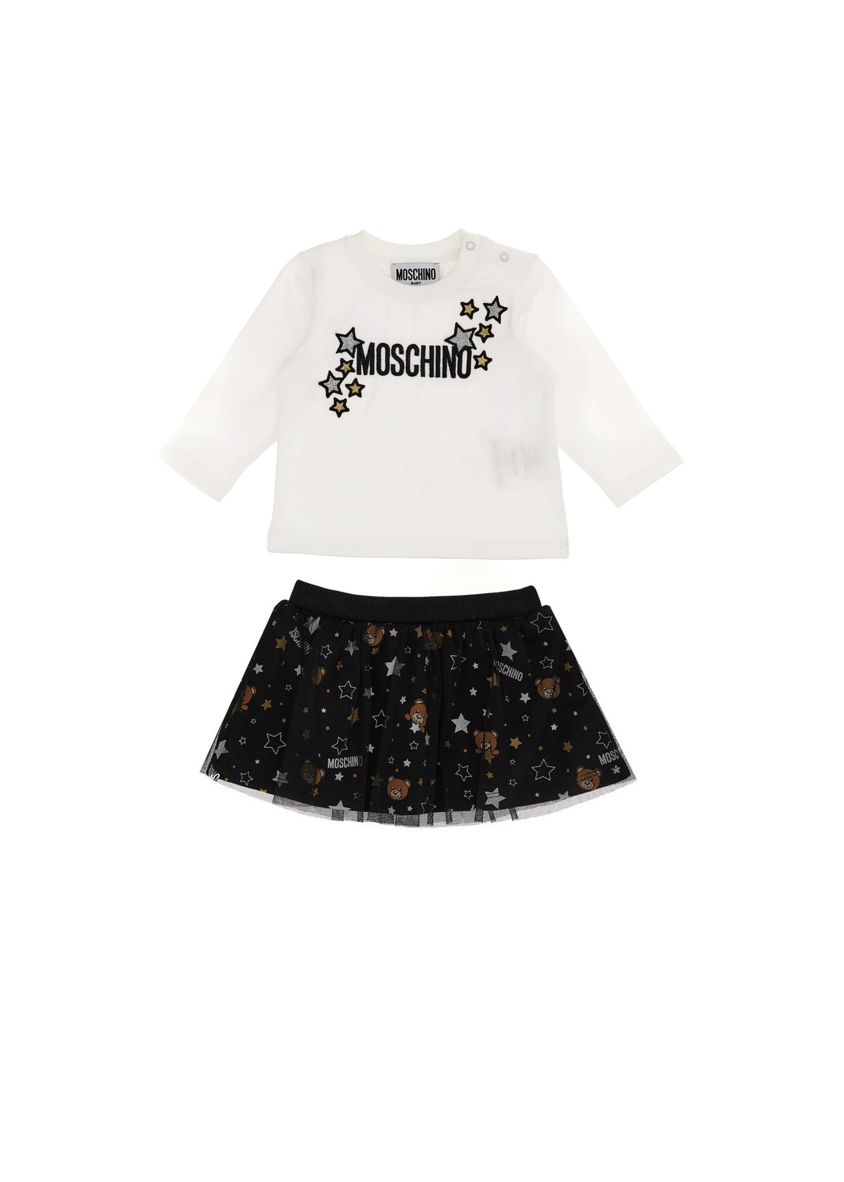 Moschino Moschino Baby Set with skirt black 'toy' - MDK01Z