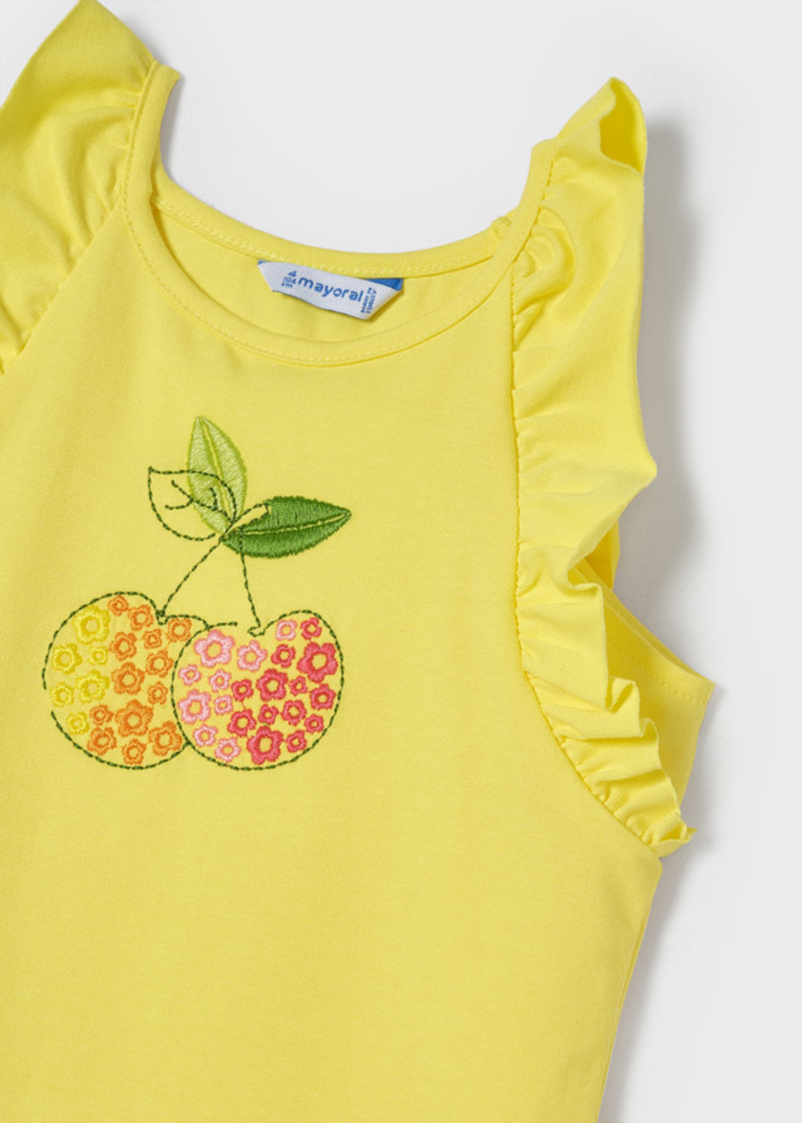 Mayoral Mayoral Girl set short/t-shirt citrus yellow print - 3286