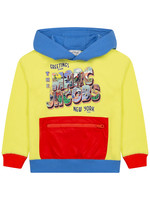 Marc Jacobs Marc Jacobs Boy hoodie colorblock blue/red/yellow - W25522