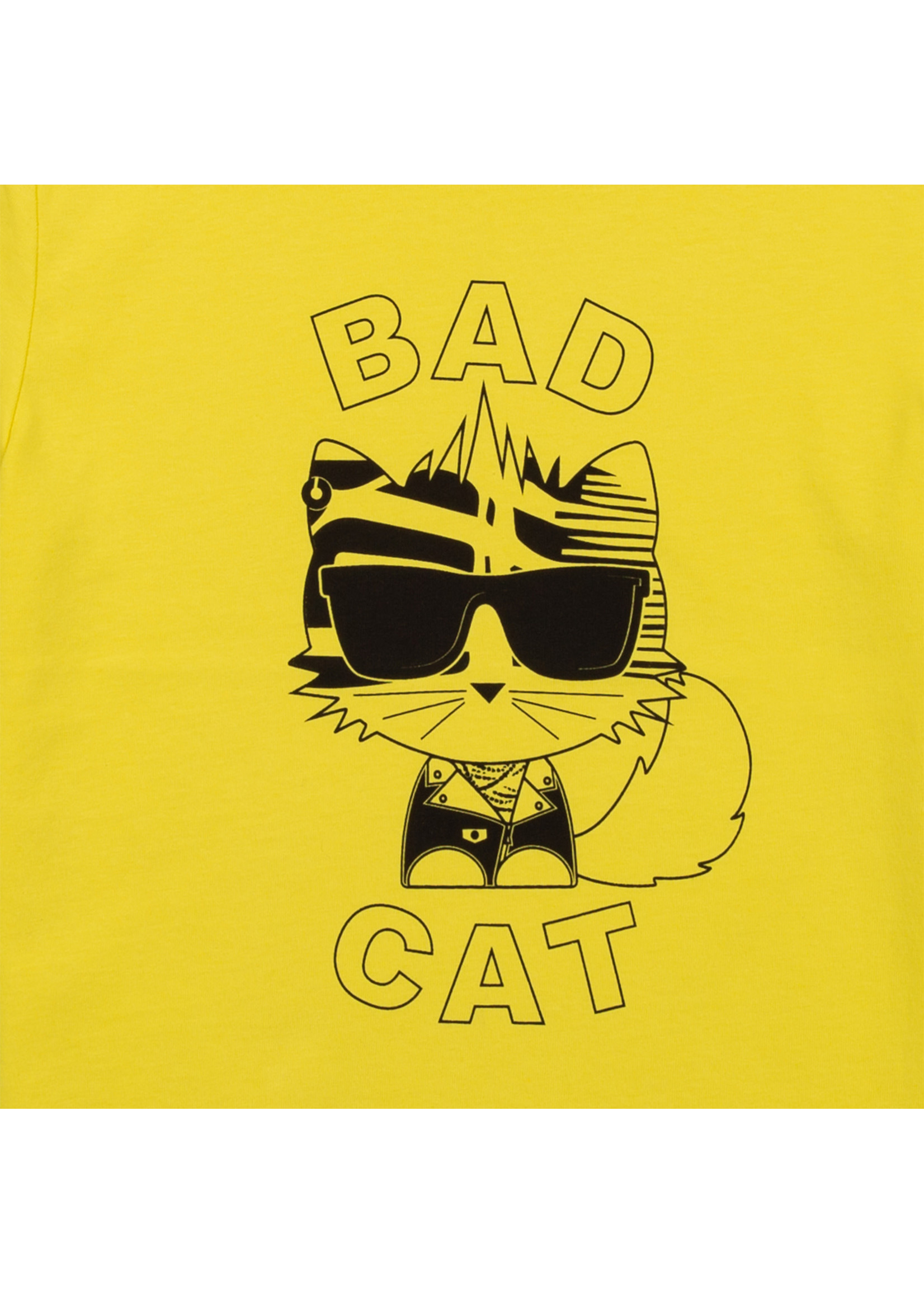 Karl Lagerfeld Kids Karl Lagerfeld Boy t-shirt 'bad cat'  yellow - Z25333