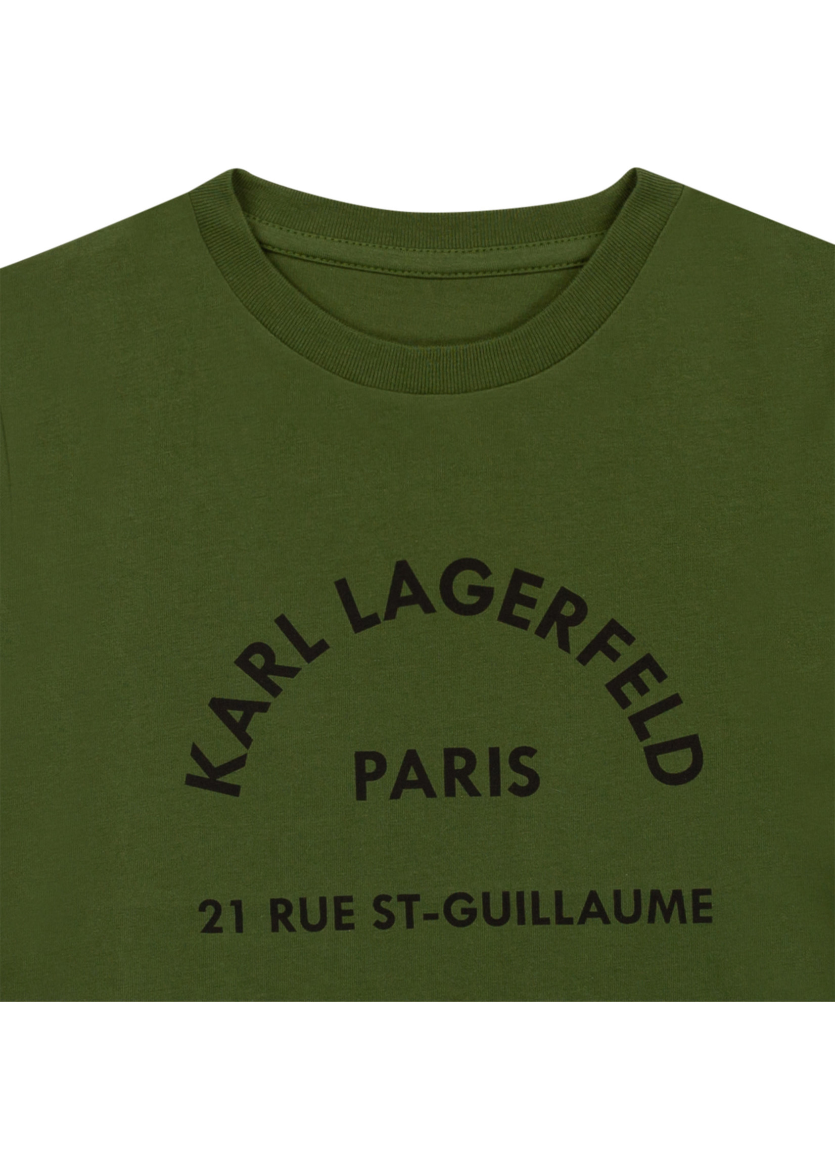 Karl Lagerfeld Kids Karl Lagerfeld Boy t-shirt khaki classic logo - Z25331