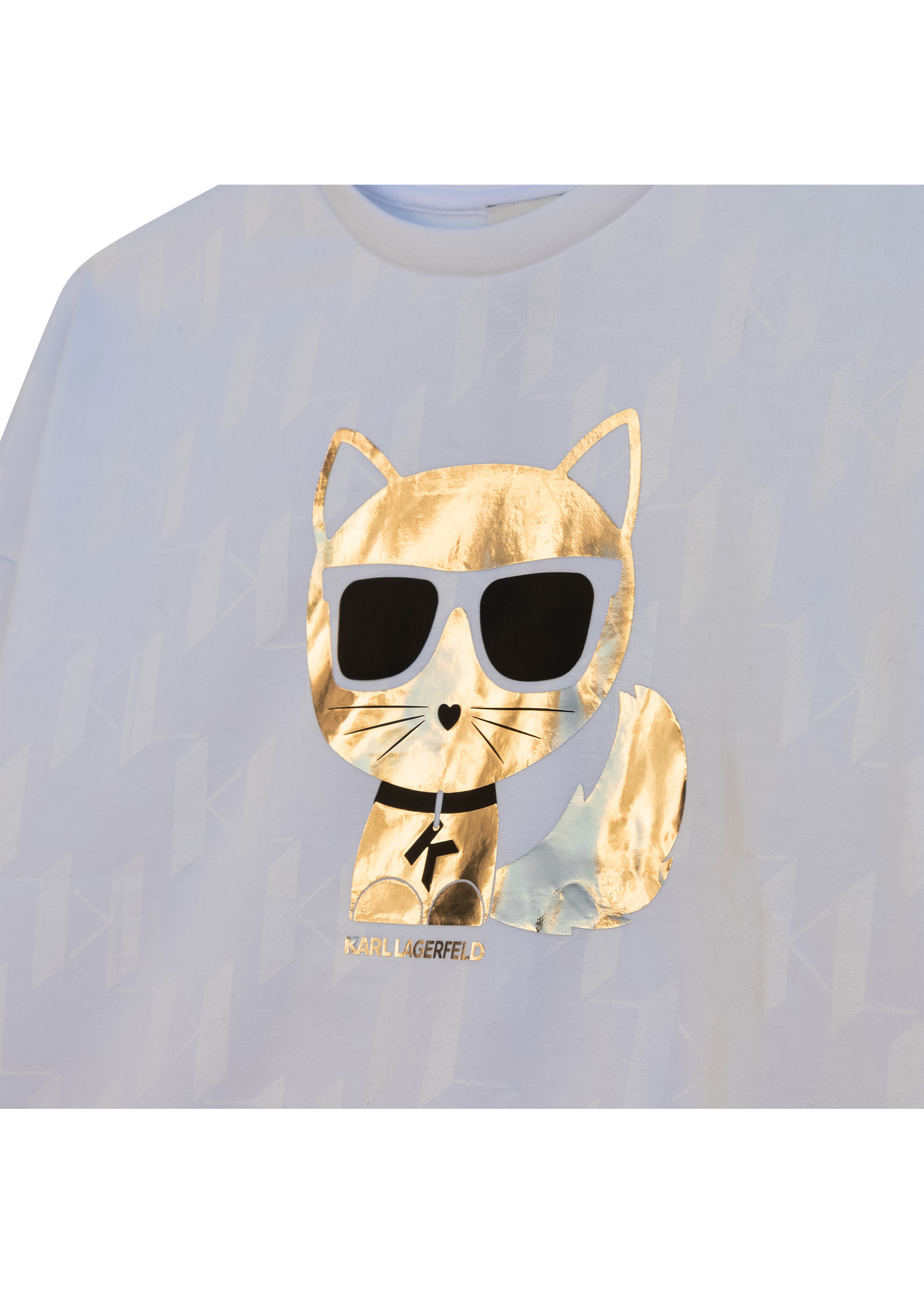 Karl Lagerfeld Kids Karl Lagerfeld Girl sweater white golden choupette - Z15371