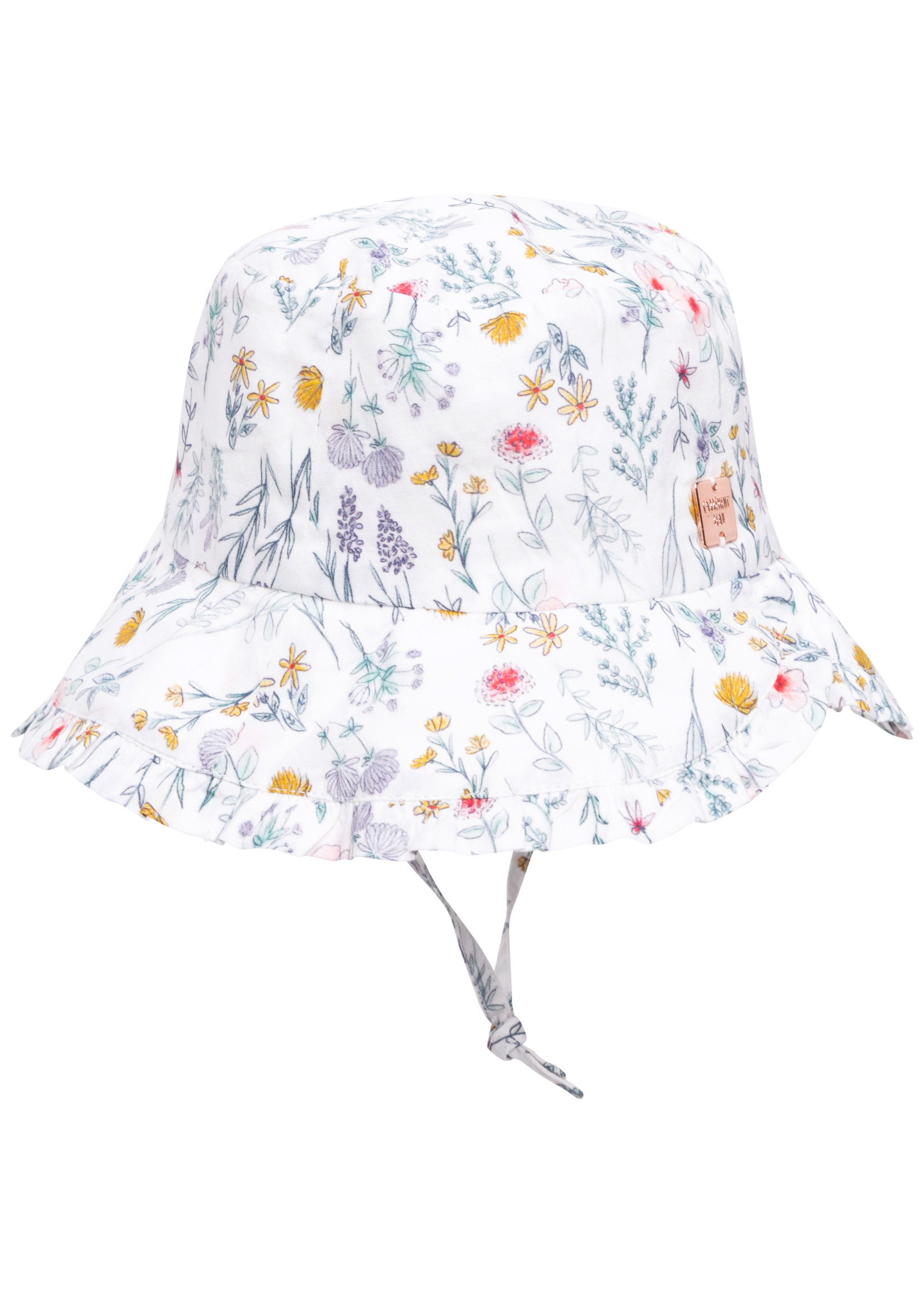 Carrément Beau Carrément Beau Babygirl sun hat white floral print - Y01016