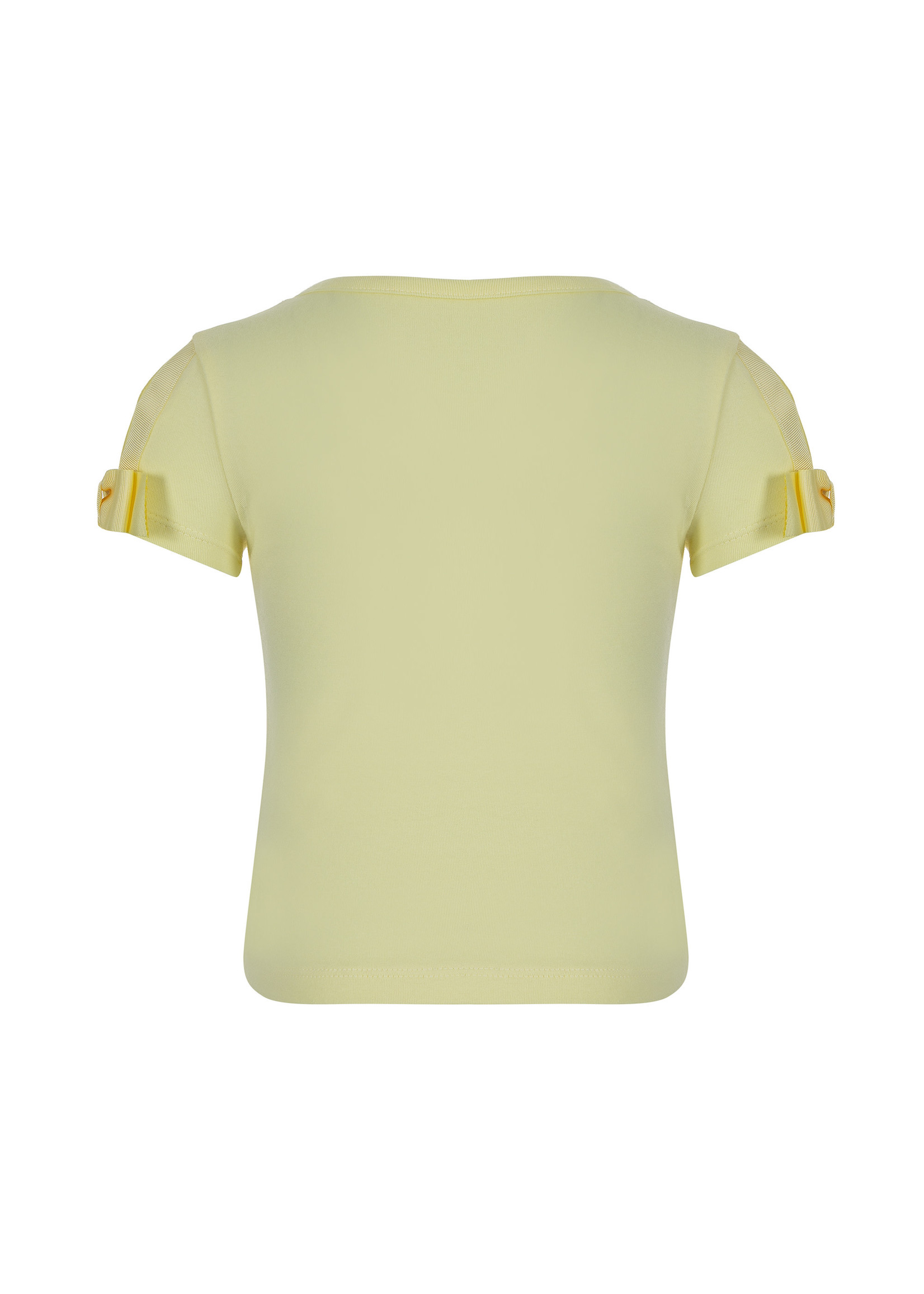 Lapin House Lapin House t-shirt yellow 'jolie' bow - 221E2319