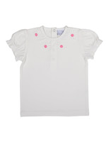 Natini Natini Girl t-shirt maude white/fuschia flowers - 2395 11494 0005