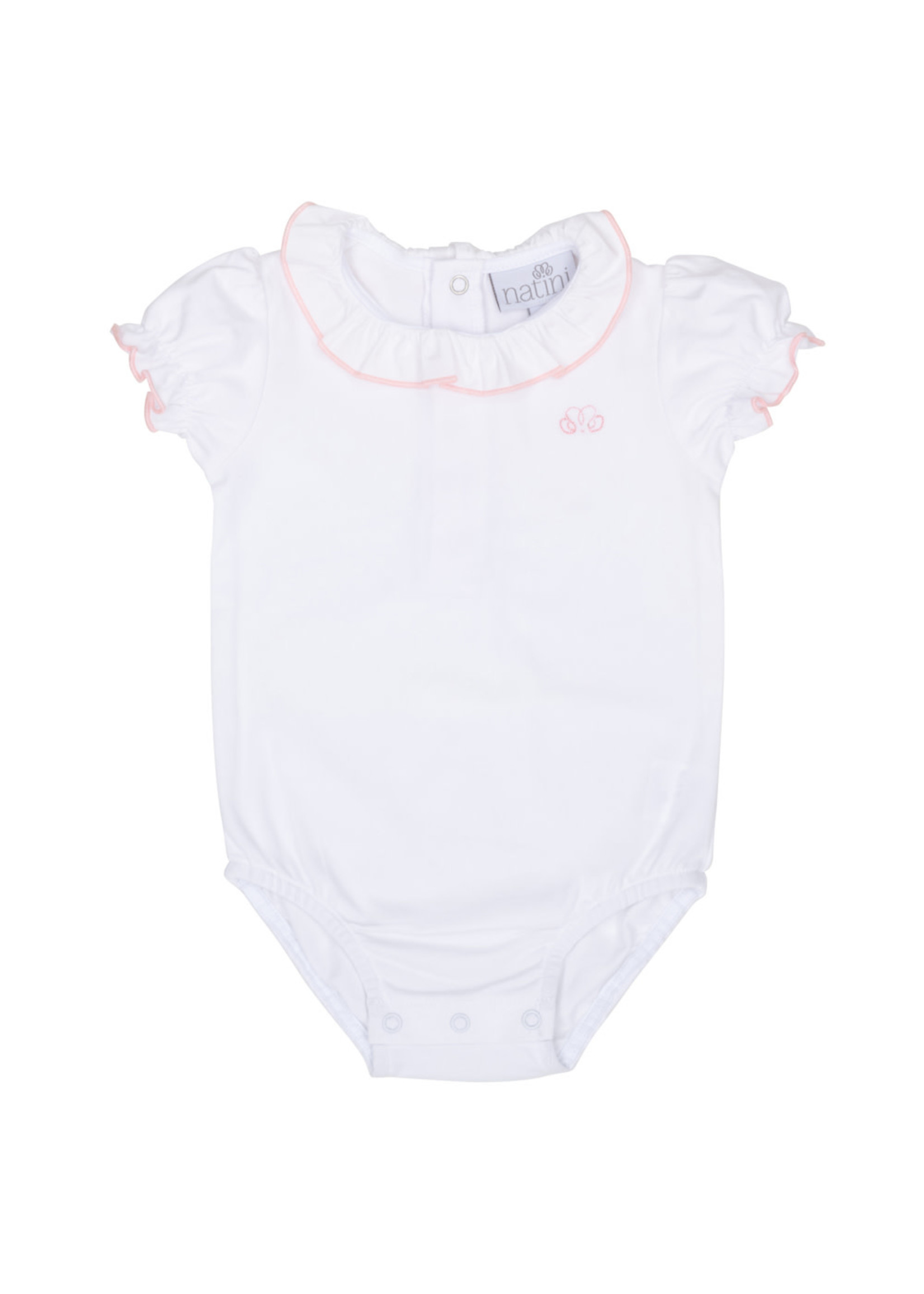 Natini Natini Babygirl body t-shirt white/pink claire - 2320 11417 0250