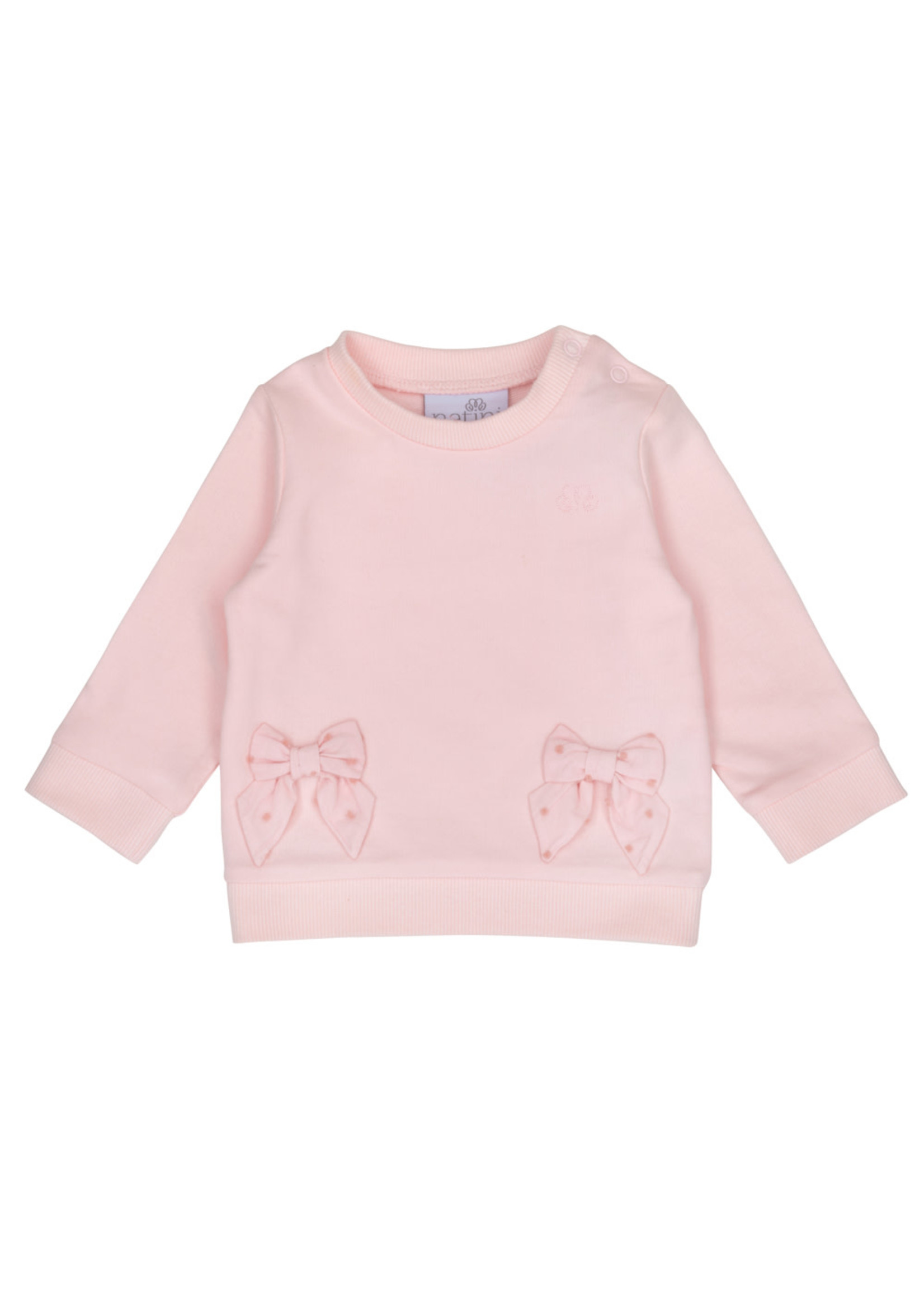 Natini Natini sweater pink bow tina - 2400 11301 0050