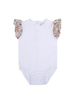 Natini Natini Babygirl body t-shirt aurelie white flower details - 2336 11406 0299